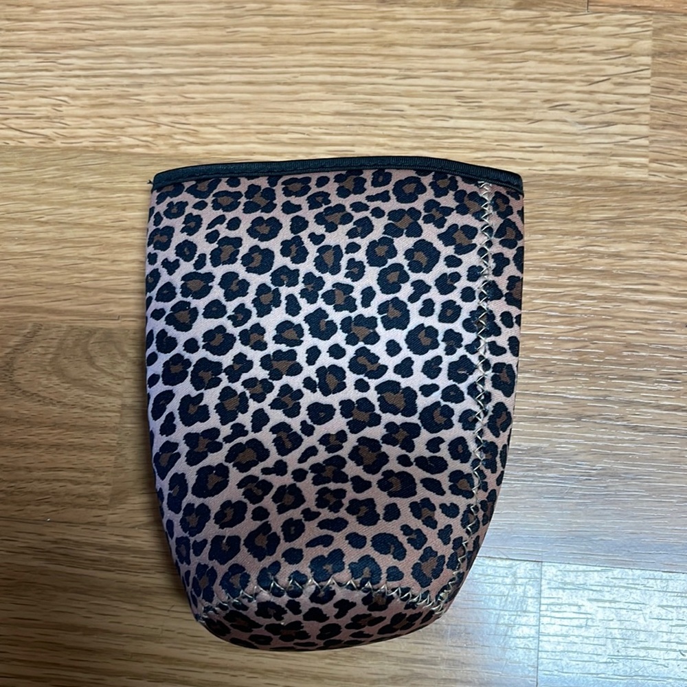 Cup sock in leopard print. Used once, excellent condition